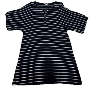 Dwell + Slumber Henley Nightgown Lounge Dress Kaftan One Size Pockets Comfort